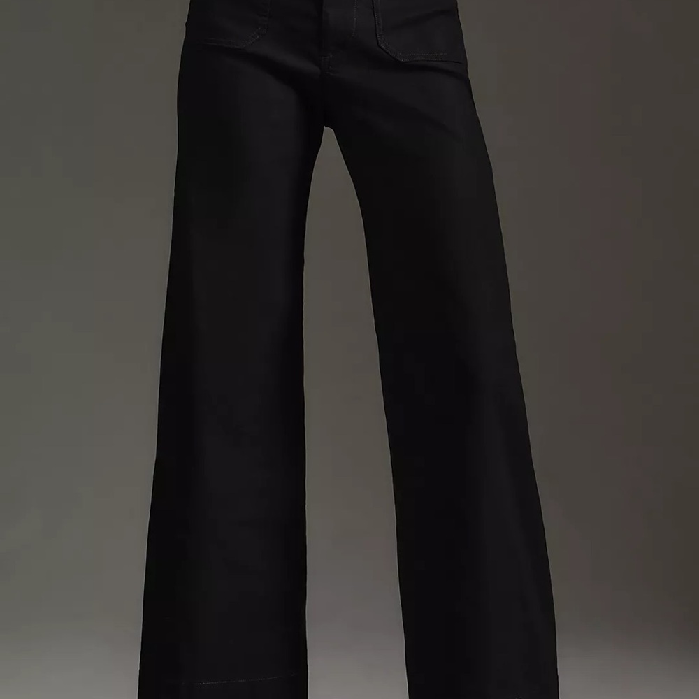 NWT The Colette Full Length  Wide Pants by Maeve/ Black/ size 28 - Picture 2 of 5